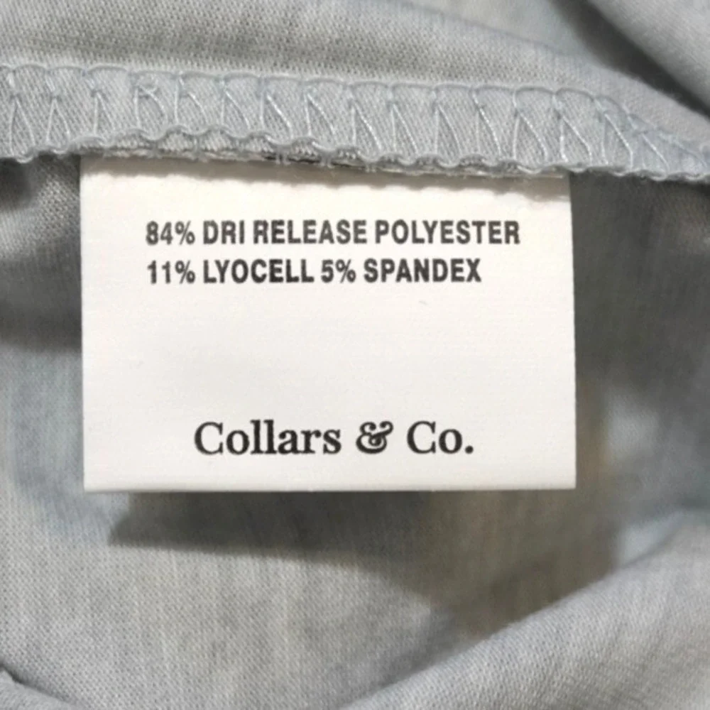 COLLARS & CO Dri Release Performance 1/4 Zip Pullover Mens Medium Gray NWT
